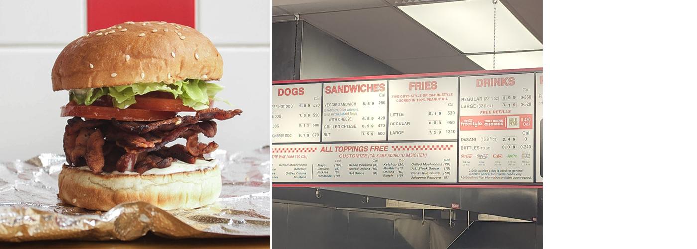 Five Guys Menu