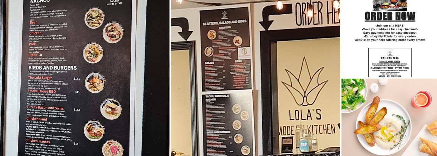 Lola’s Modern Kitchen Menu