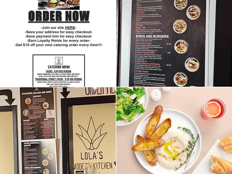 Lola’s Modern Kitchen Menu