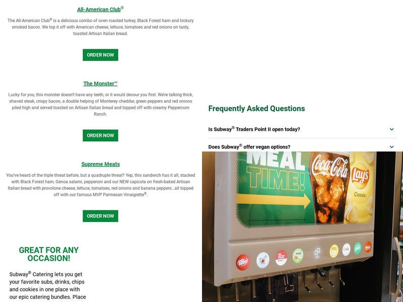 Subway Menu