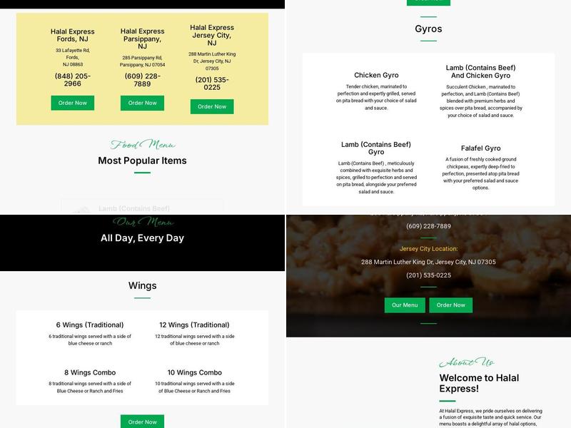 Halal Express Menu