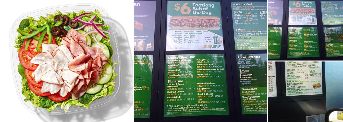 Subway Menu
