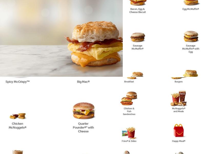 McDonald's Menu