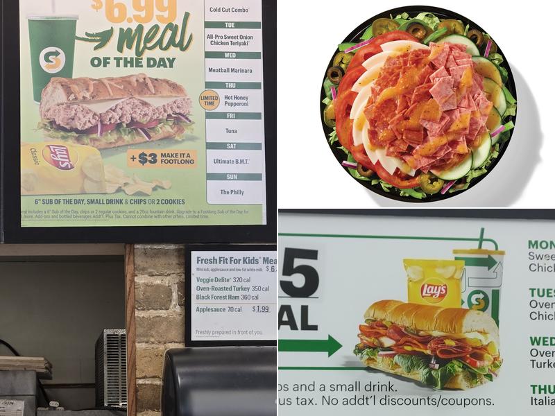 Subway Menu
