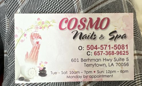 Cosmo Nails and Spa 601 Behrman Hwy STE 5, Terrytown Louisiana 70056