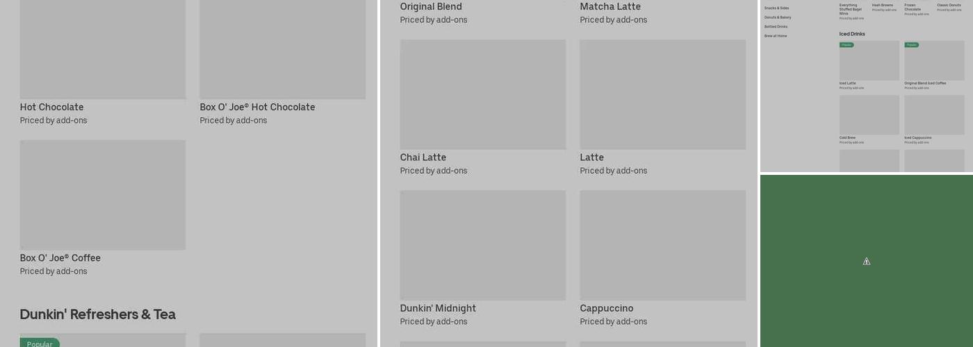 Dunkin' Menu