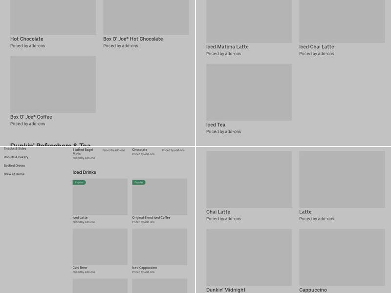 Dunkin' Menu