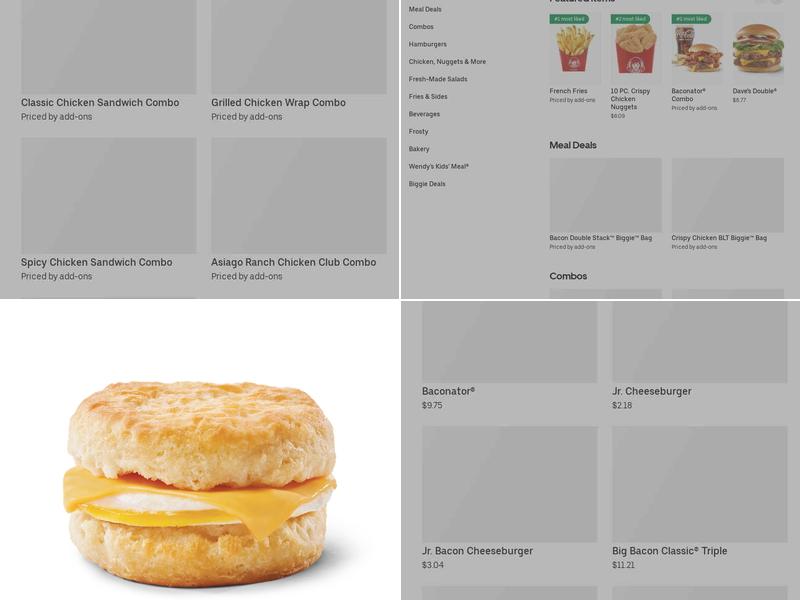 Wendy's Menu