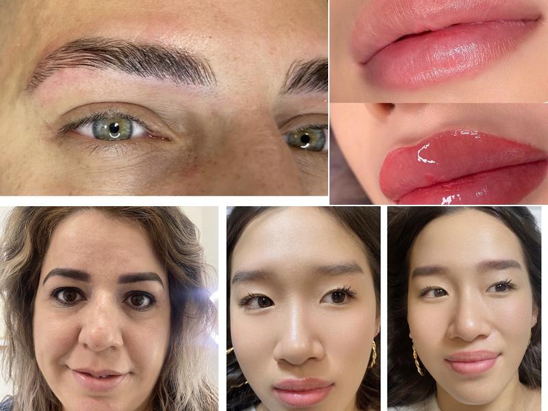 Maggie Q Microblading eyebrows & Lip blush