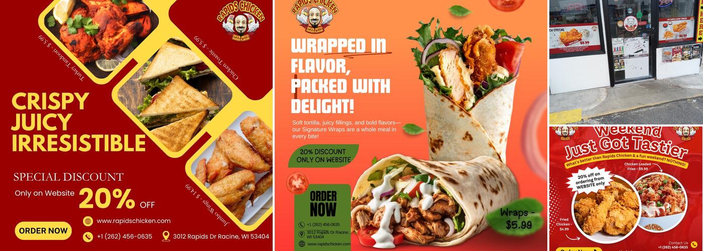 Rapids Chicken Menu