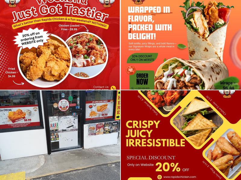 Rapids Chicken Menu