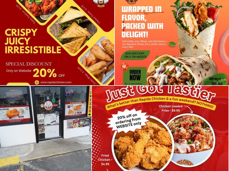 Rapids Chicken Menu