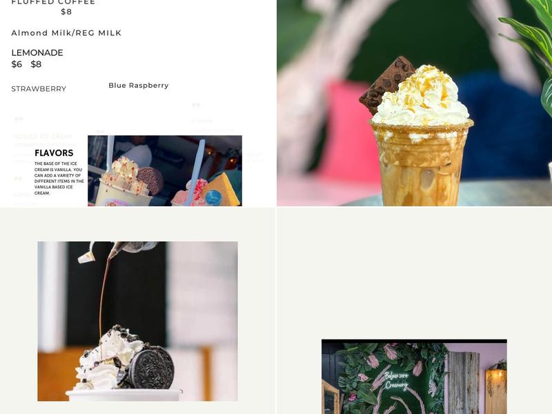 Below Zero Creamery Menu