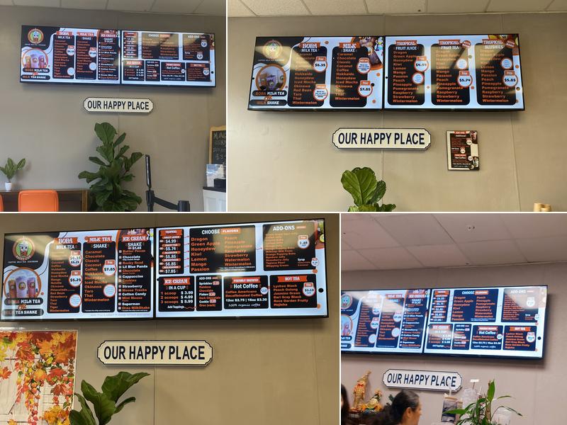 Happy Cup NC Menu