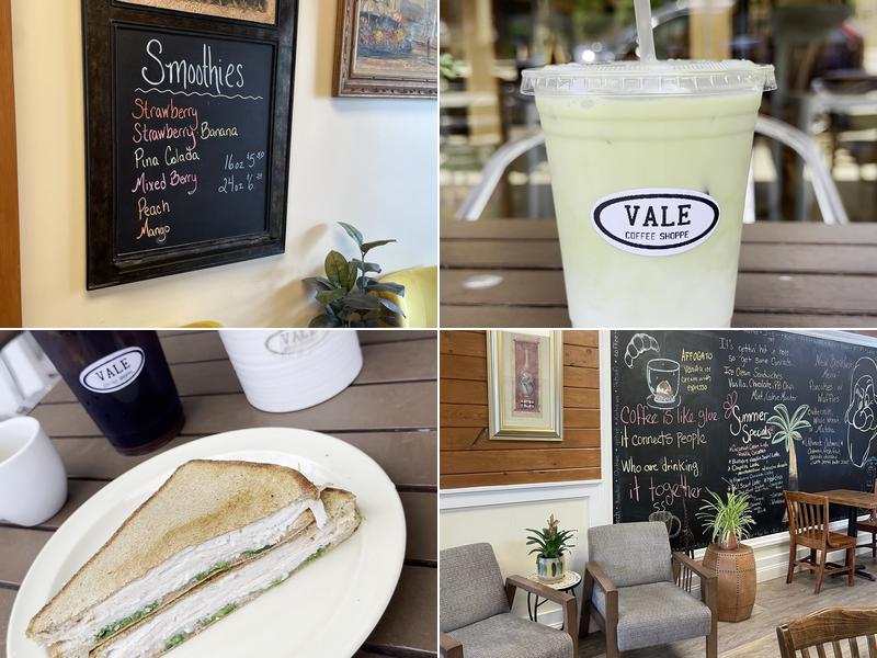 Vale Coffee Shoppe Menu