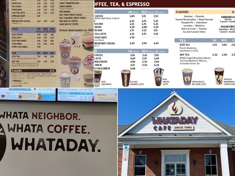 WHATADAY Cafe Menu