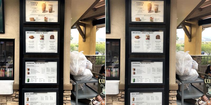 Starbucks Menu