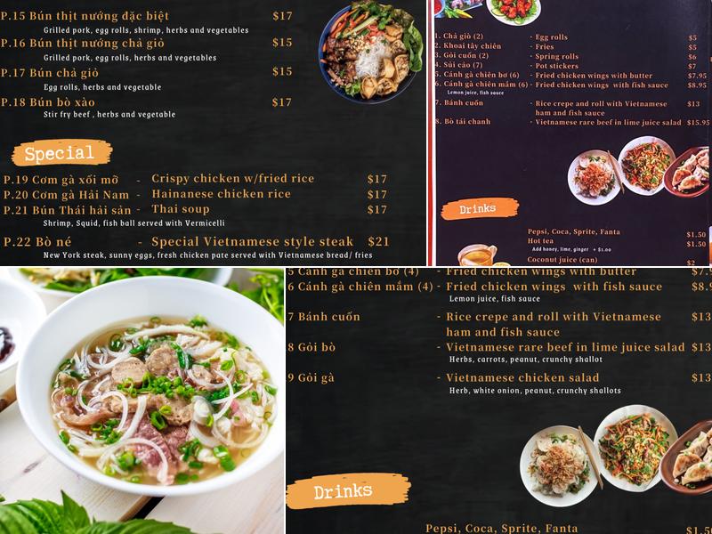 Phoenix Cafe Menu