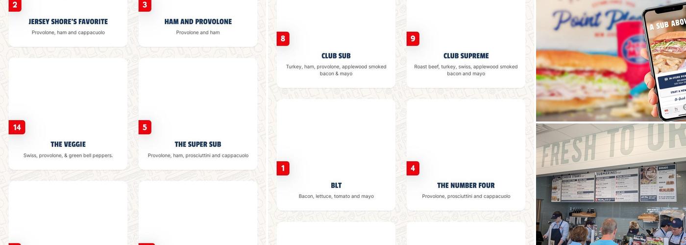 Jersey Mike's Subs Menu