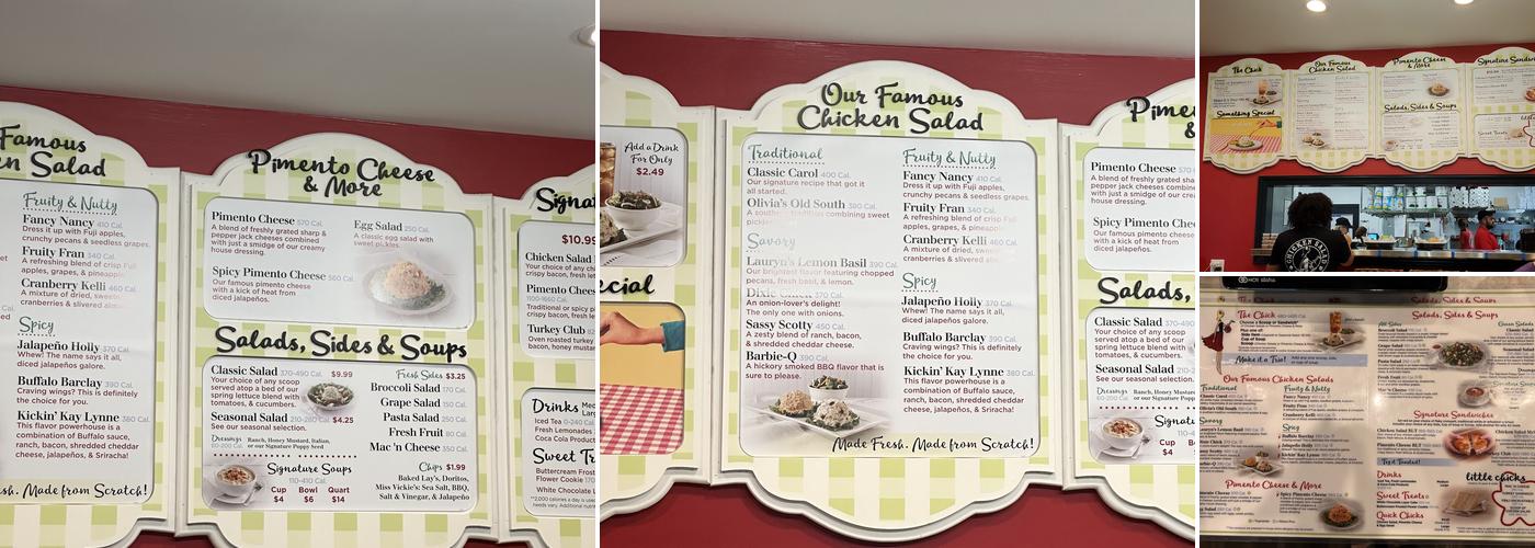 Chicken Salad Chick Menu