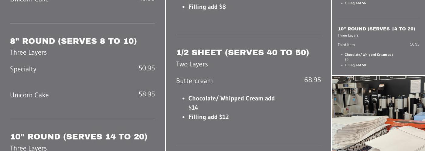 Muffin house cafe Menu