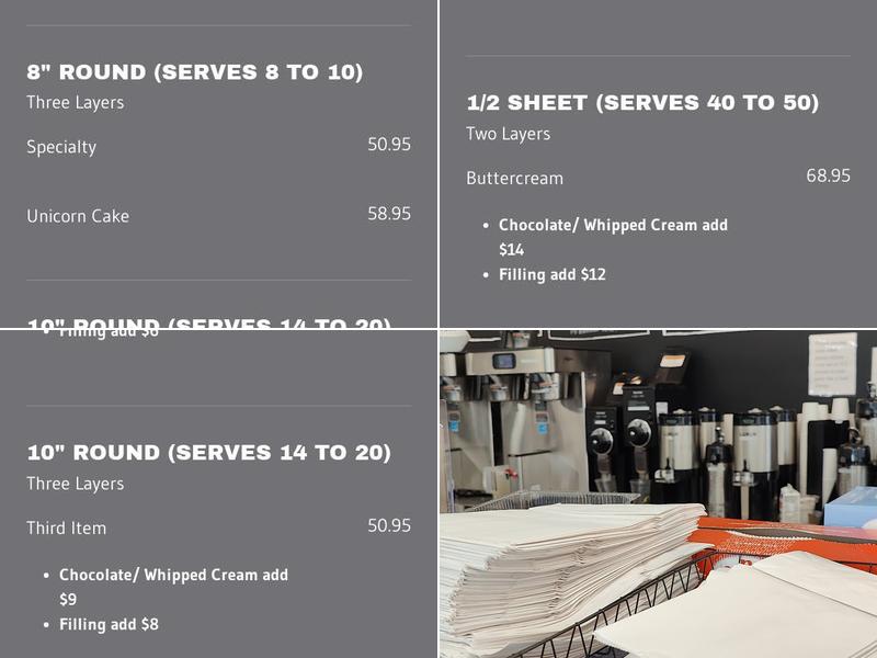 Muffin house cafe Menu