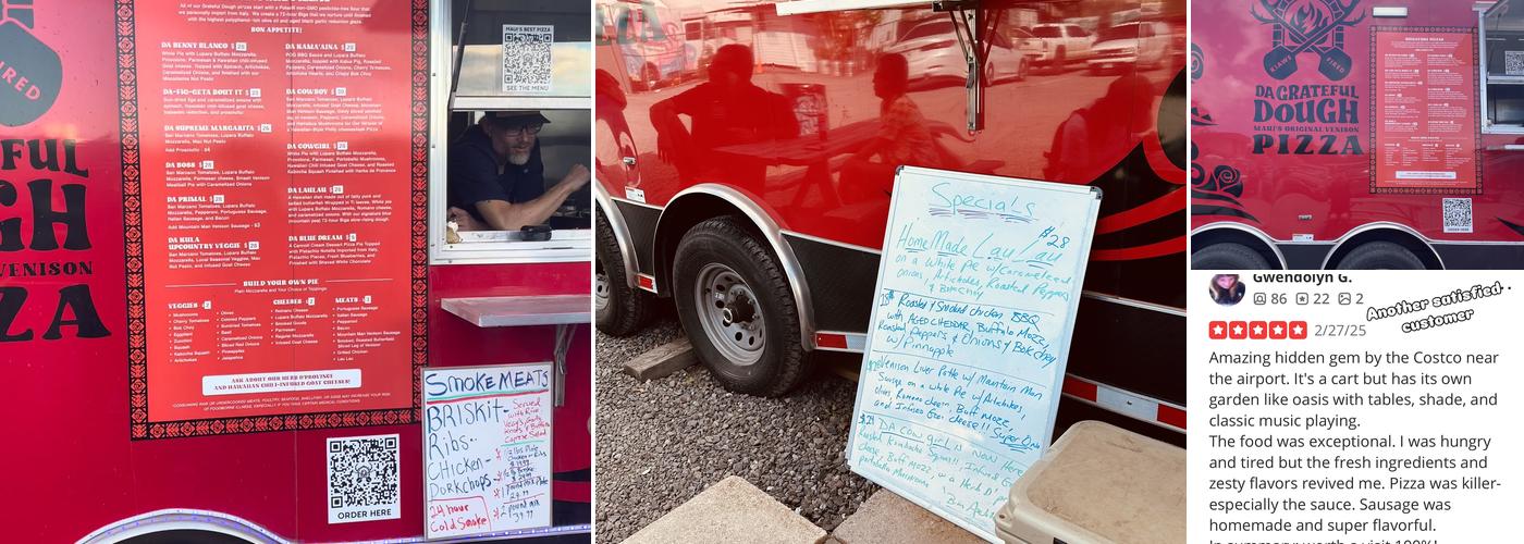 Da Grateful Dough Menu