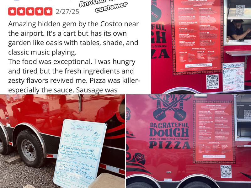 Da Grateful Dough Menu