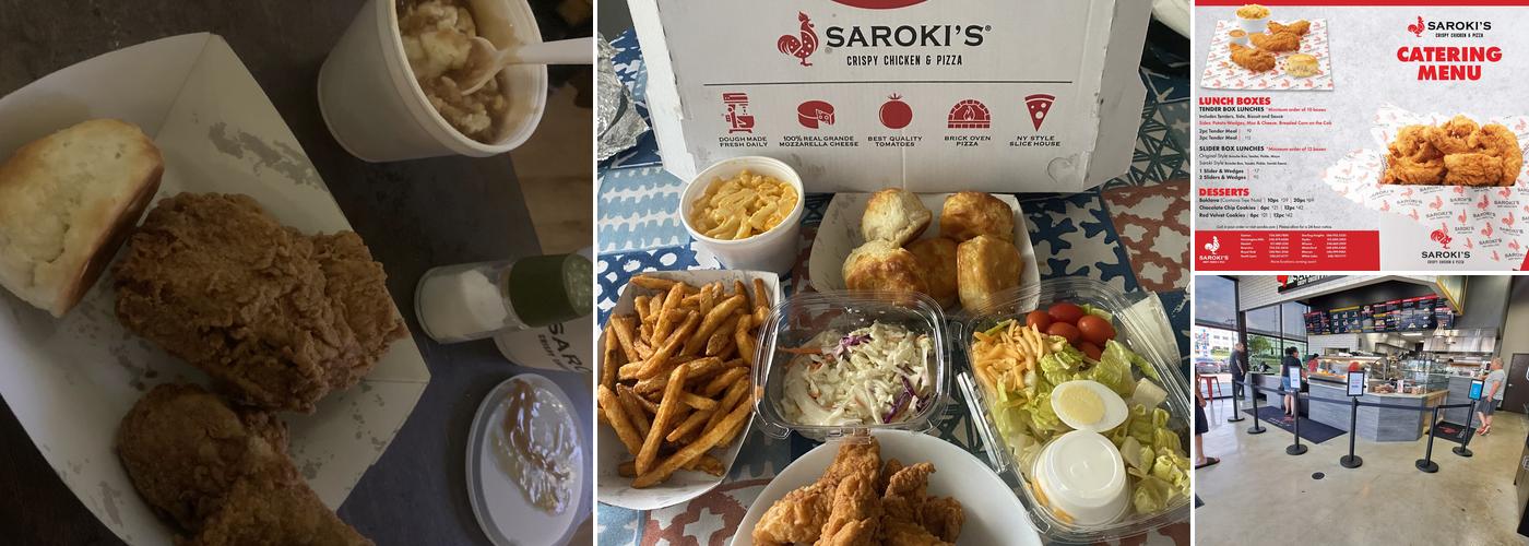 Saroki's Crispy Chicken & Pizza Menu