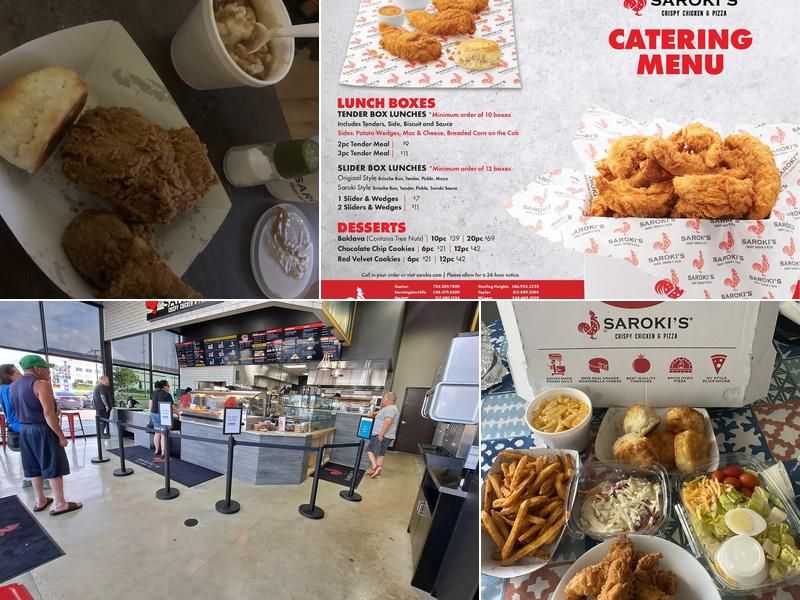 Saroki's Crispy Chicken & Pizza Menu
