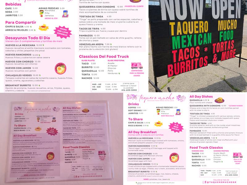 Taquero Mucho Menu