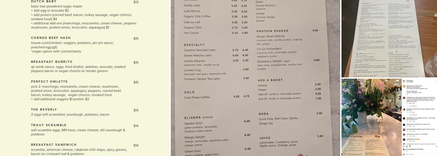 Darling Menu