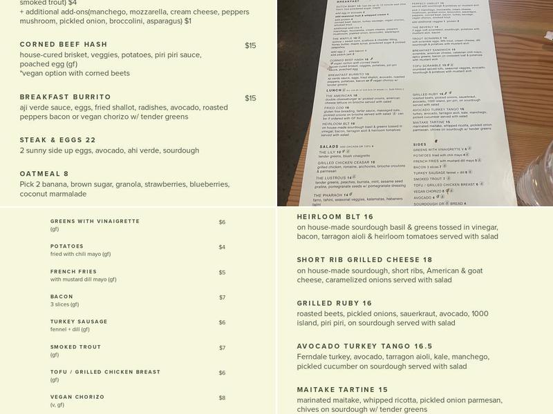 Darling Menu