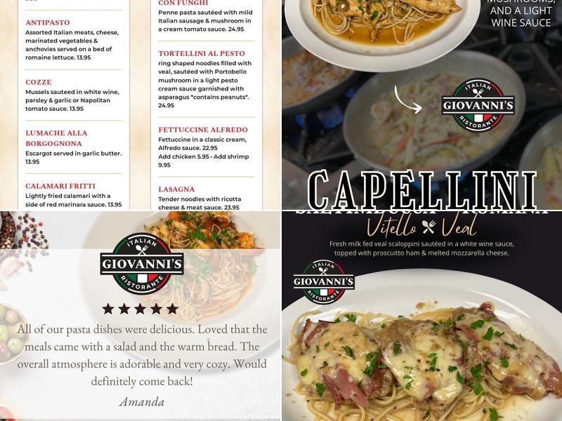 Giovanni’s Italian Ristorante Menu