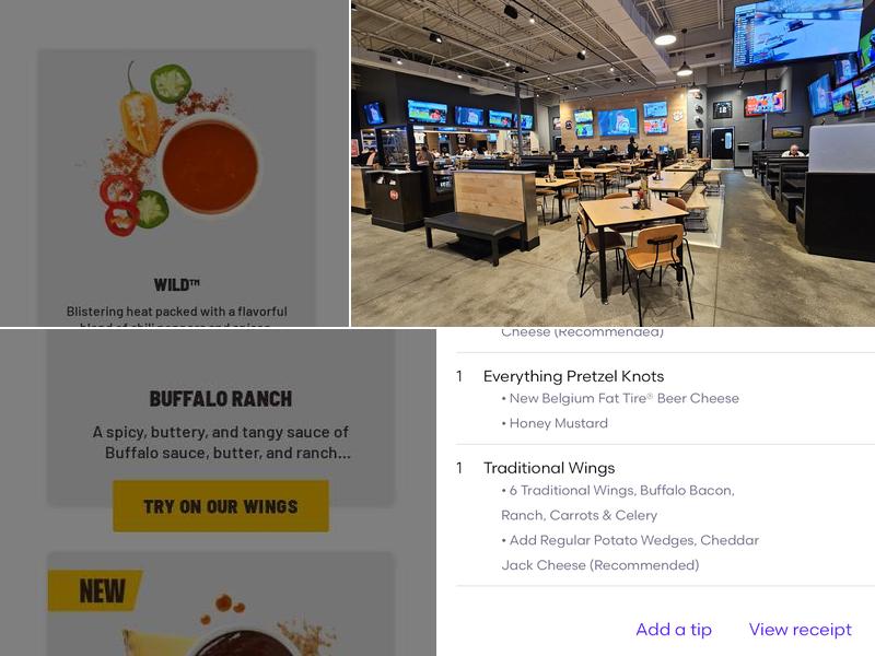 Buffalo Wild Wings Menu