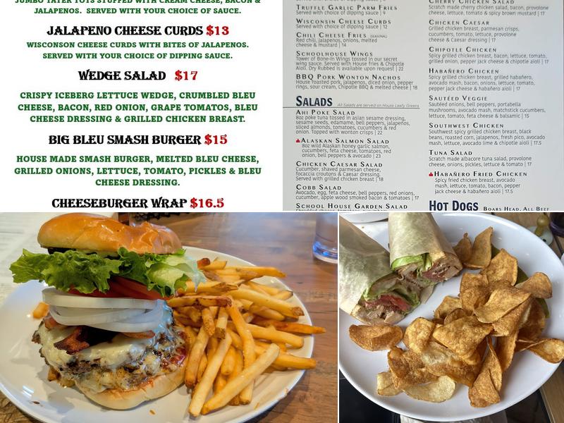 O'Briens Schoolhouse Menu