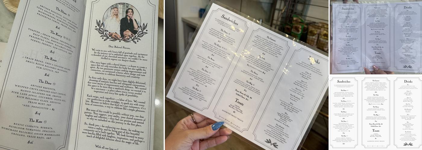 Something About Her Menu