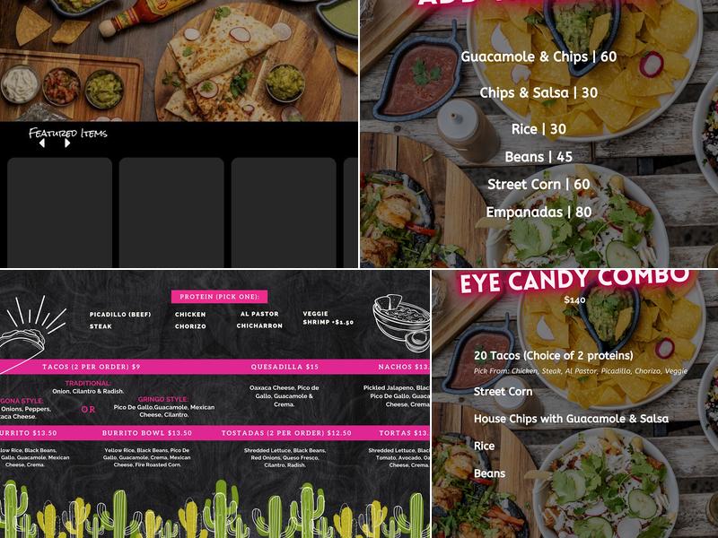 Taco De Ojo Taqueria Menu