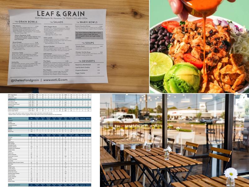 Leaf & Grain Menu