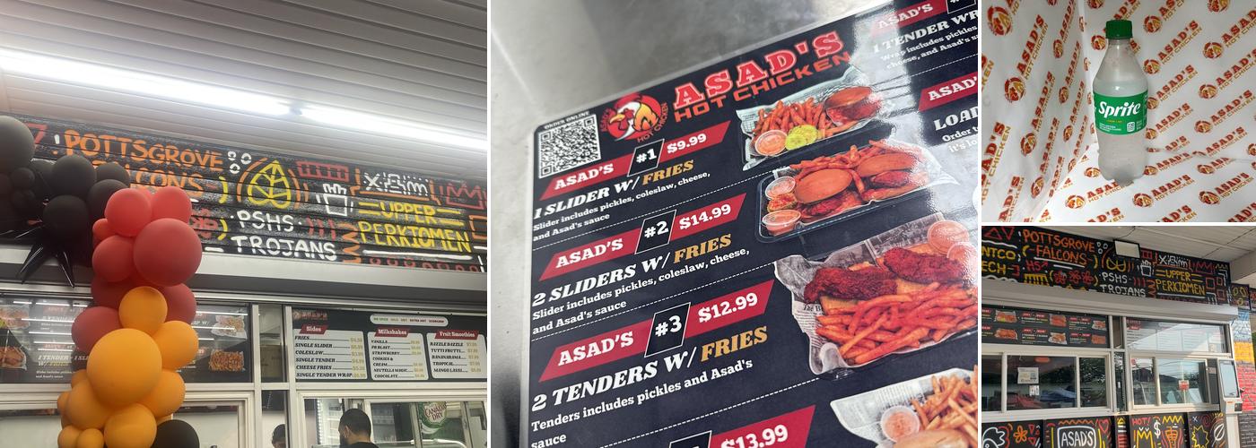 Asad’s Hot Chicken Menu