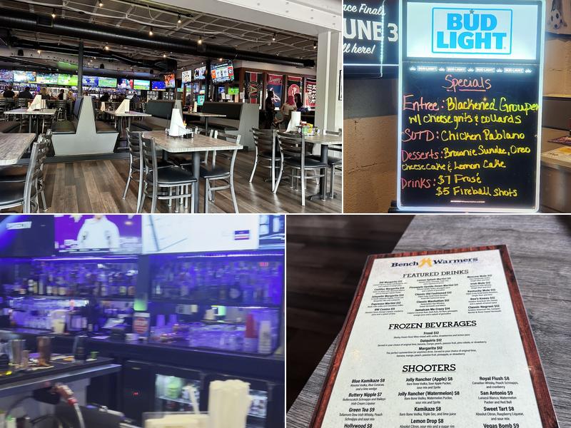 Bench Warmers Sports Grill Menu