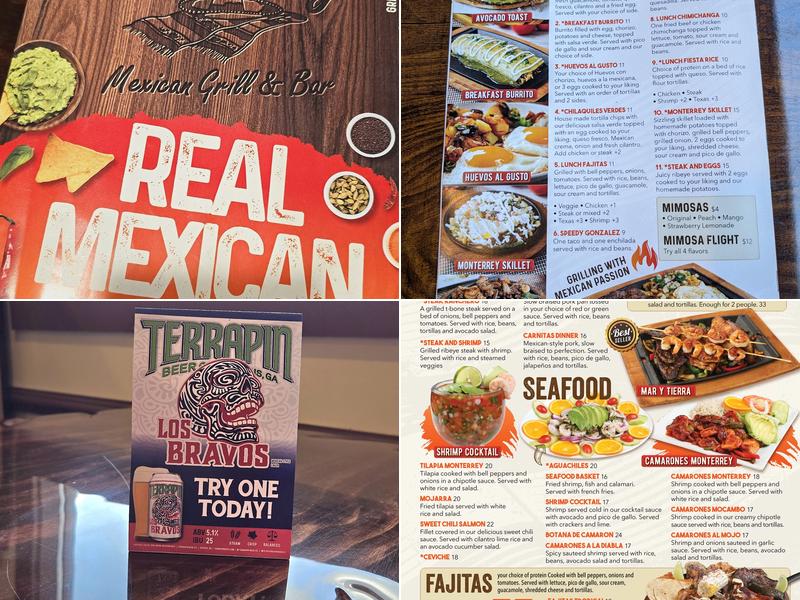 Monterrey Menu