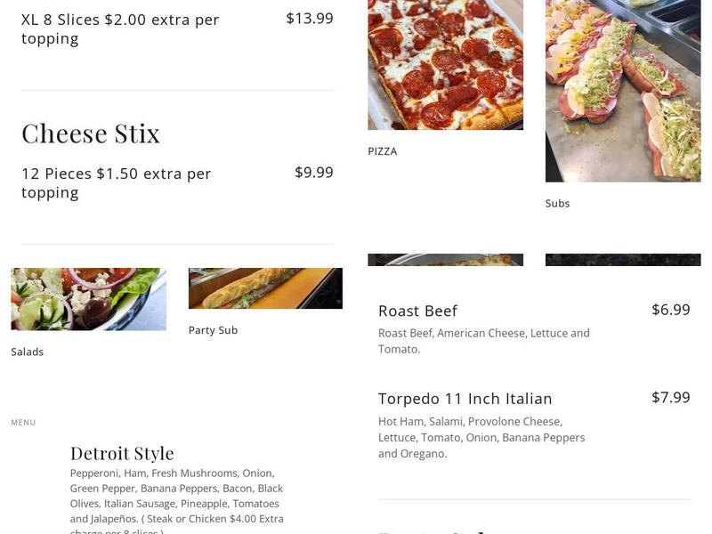 Buscemis of Auburn Hills Menu