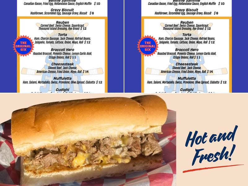 Slap Shot Sandwiches Menu