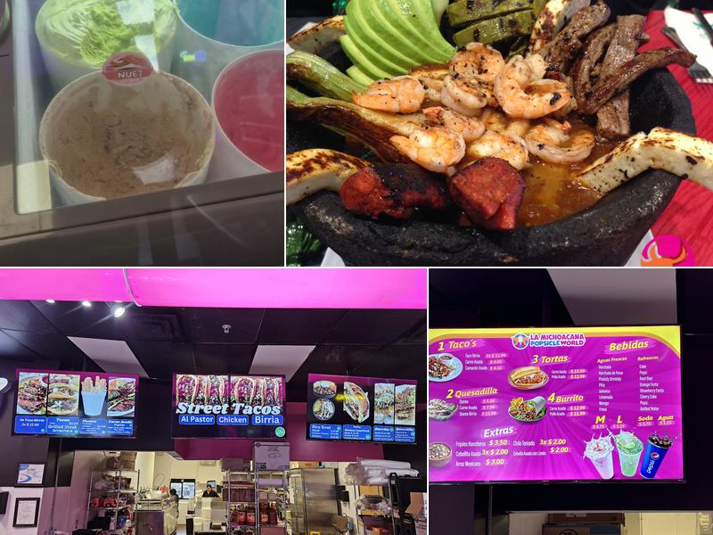 La Michoacana Popsicle World Menu