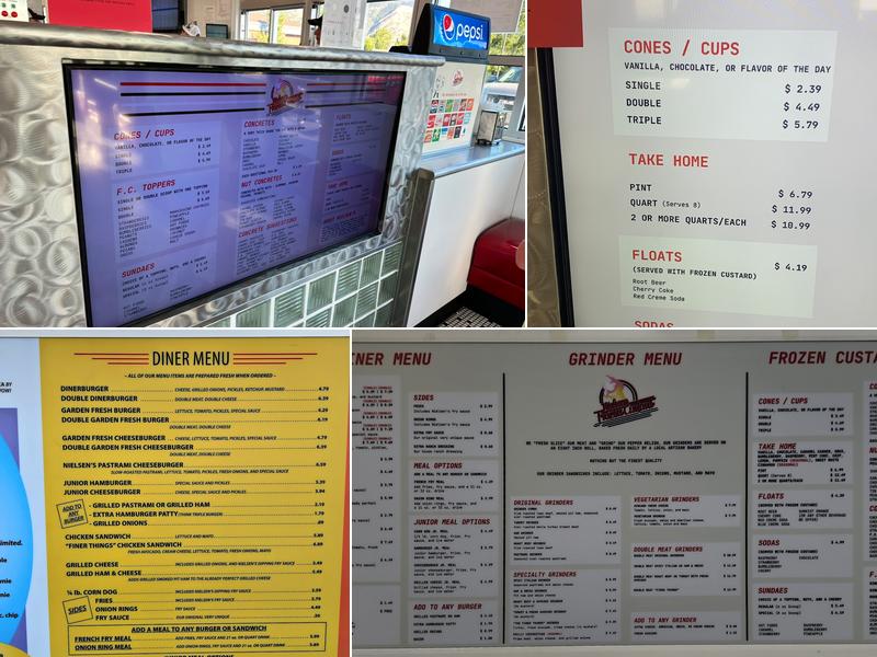 Nielsen's Frozen Custard North Ogden Menu