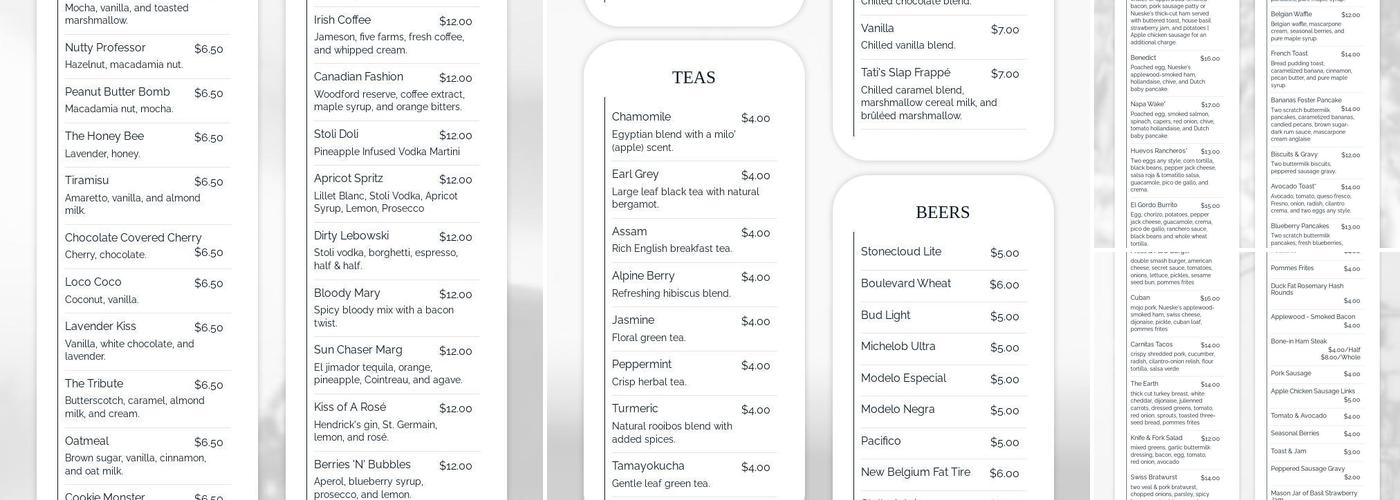 Press & Plow Menu