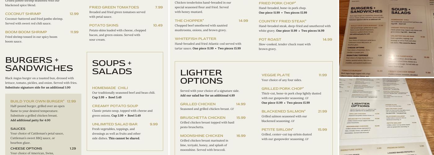 Cattleman's Roadhouse Menu