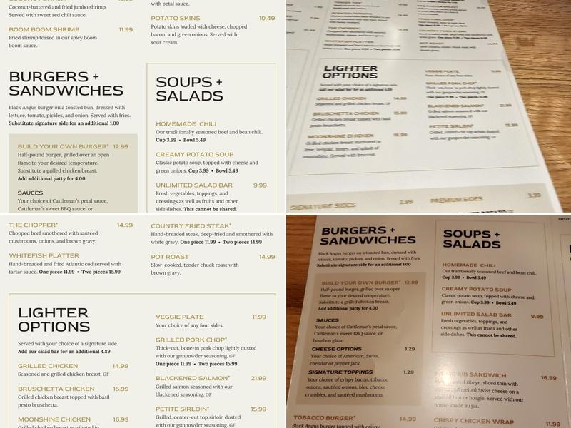 Cattleman's Roadhouse Menu