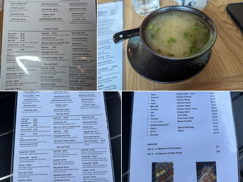 Kozue Sushi & Ramen Menu
